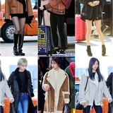 韓国女優、アイドルの間でムートンコートが流行中！
